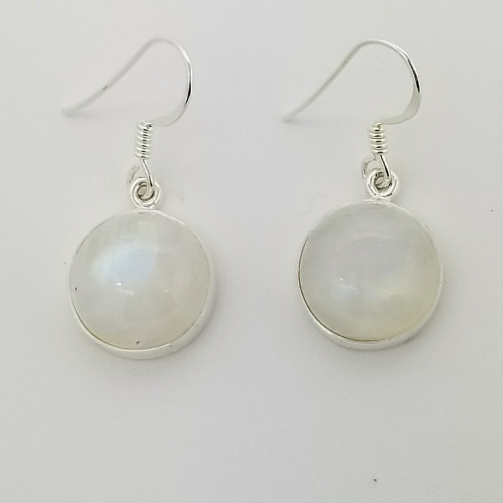 Rainbow Moonstone Earrings